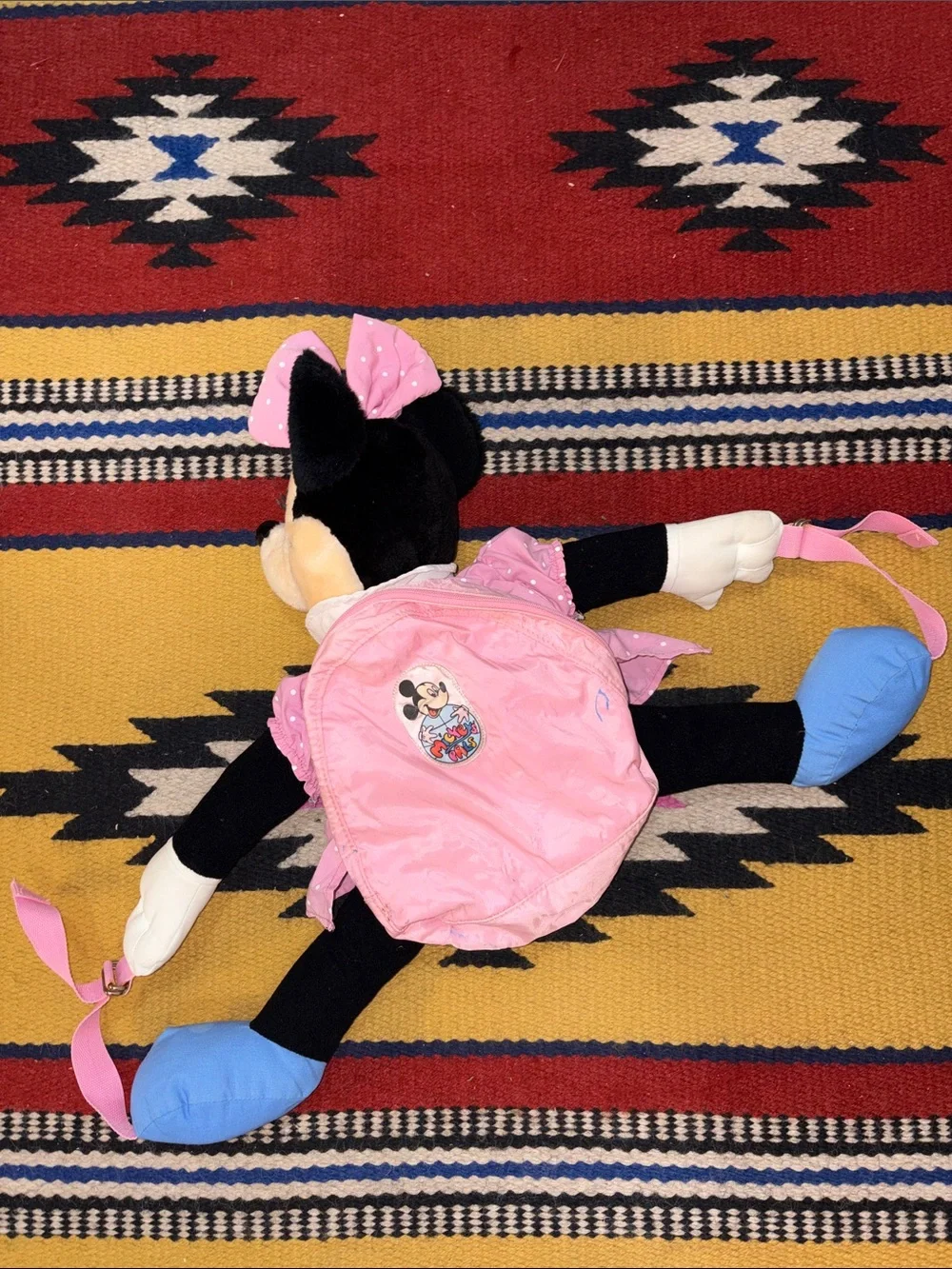 VINTAGE Disney Minnie Mouse Plush Backpack